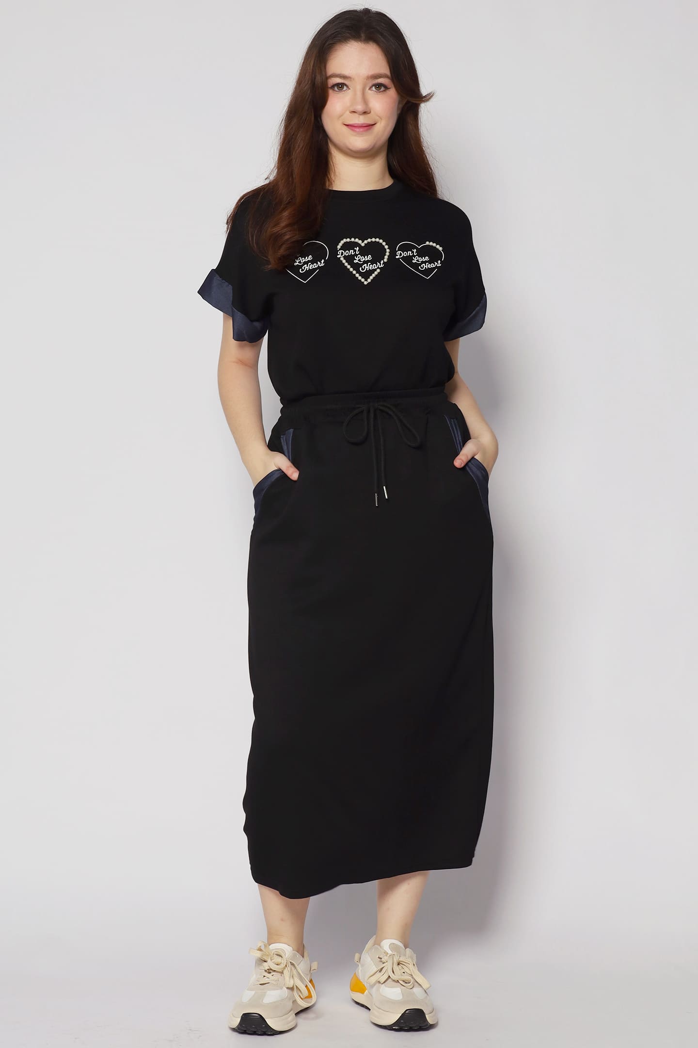Don't Lose Heart 2 in 1 Skirt Set