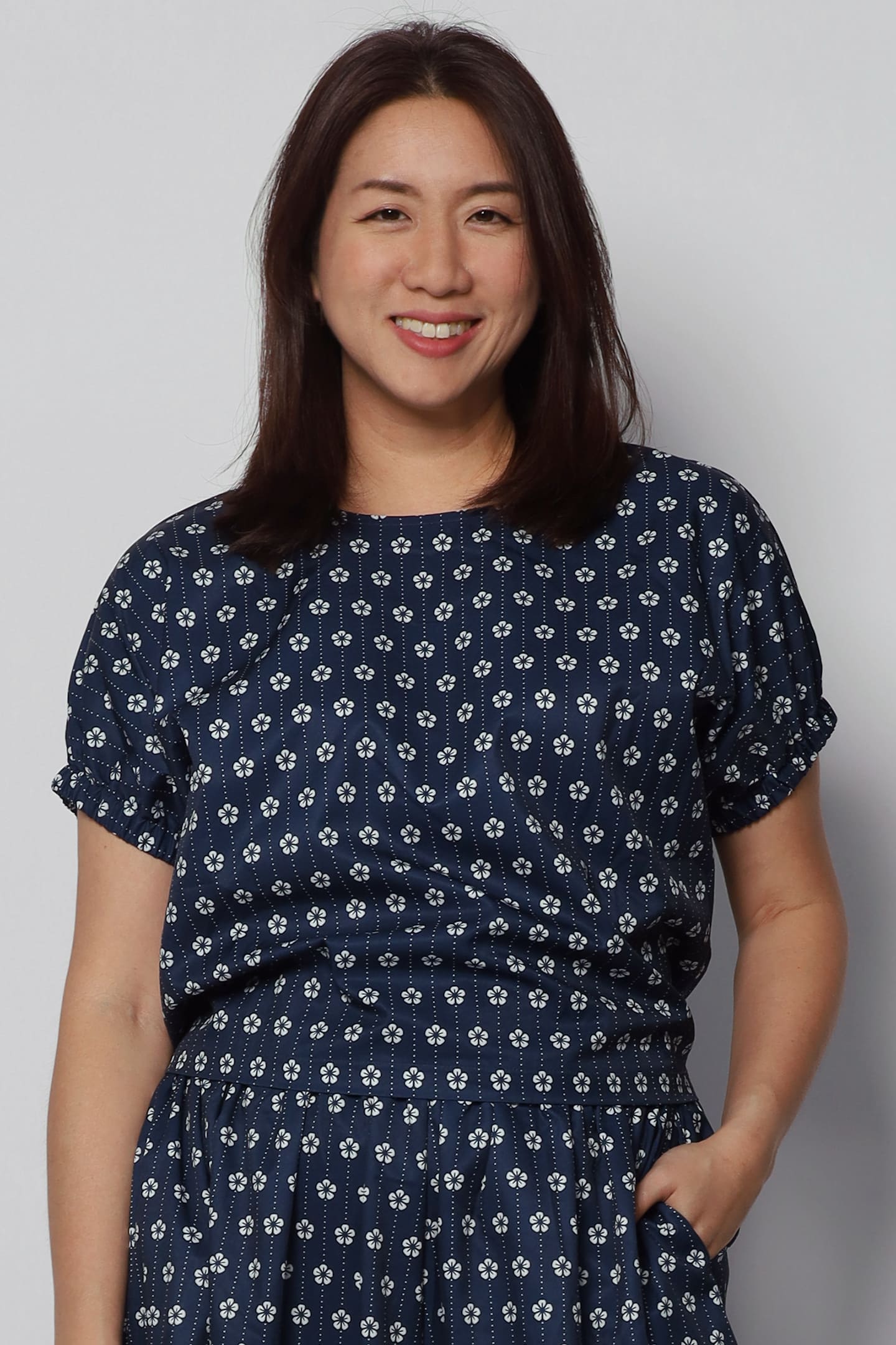 Akemi 2 in 1 Top and Culottes Set in Tiny Motiffs