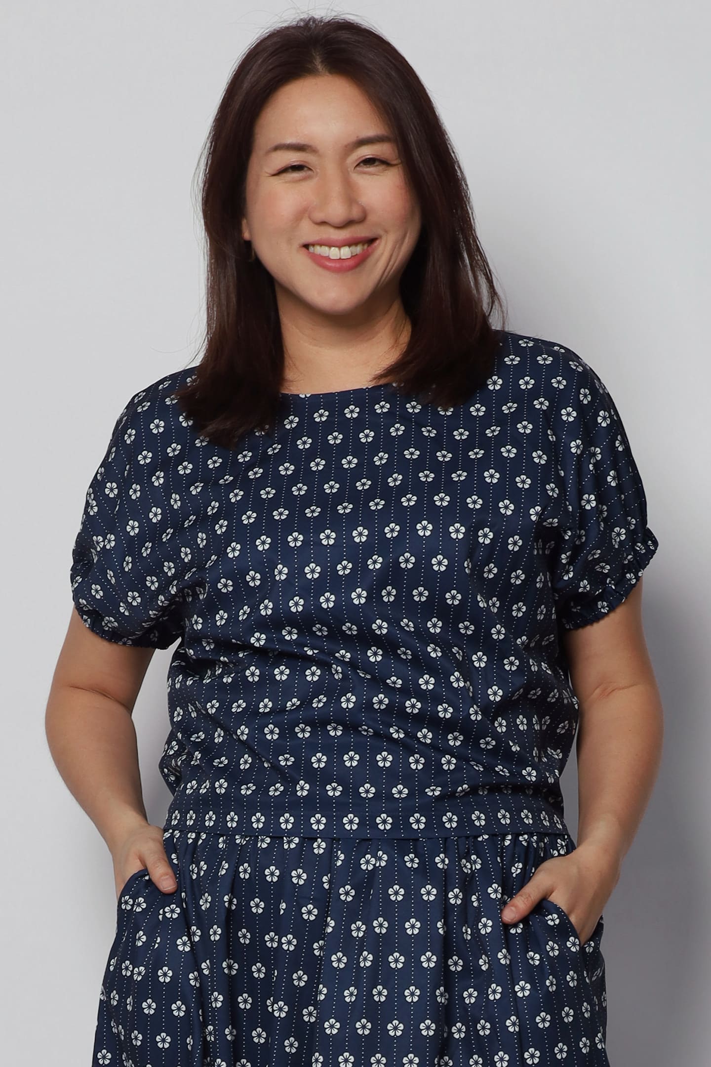 Akemi 2 in 1 Top and Culottes Set in Tiny Motiffs