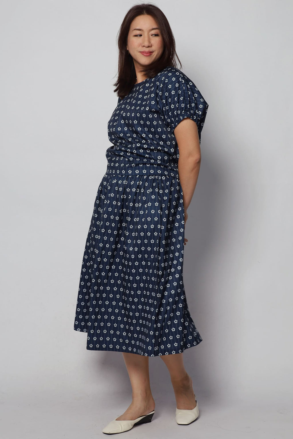 Akemi 2 in 1 Top and Culottes Set in Tiny Motiffs