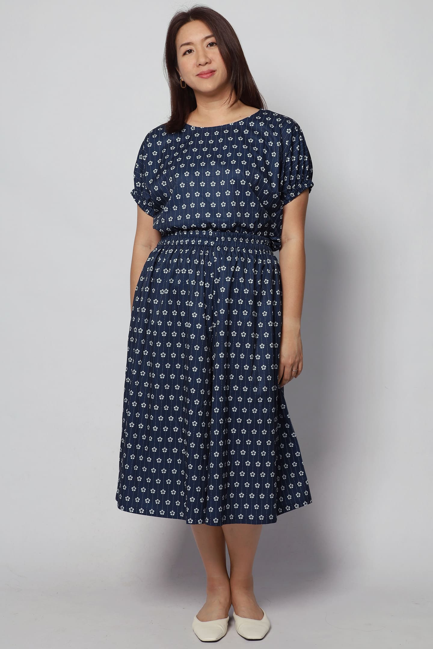 Akemi 2 in 1 Top and Culottes Set in Tiny Motiffs