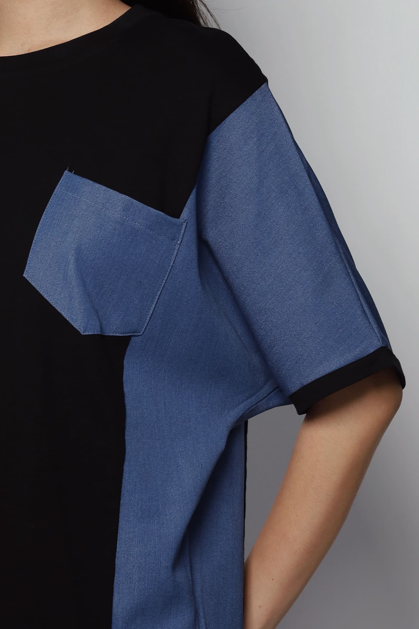 Arlene Top in Denim Black