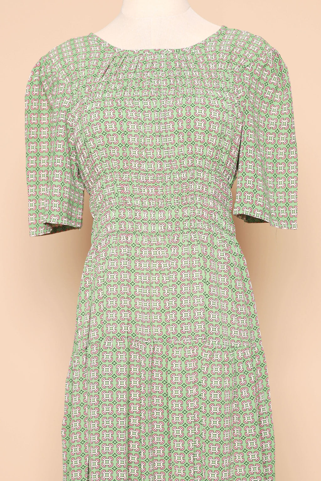PO - Astha Dress in Green Pattern
