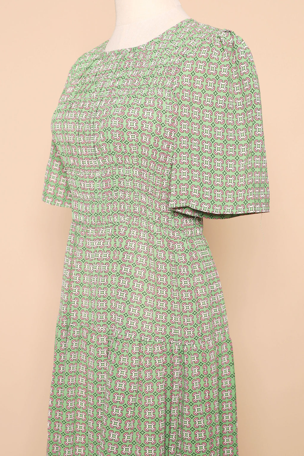 PO - Astha Dress in Green Pattern