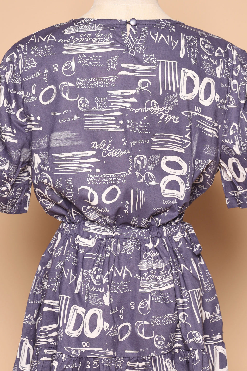 PO - Avelyn Dress in Blue Scribbles