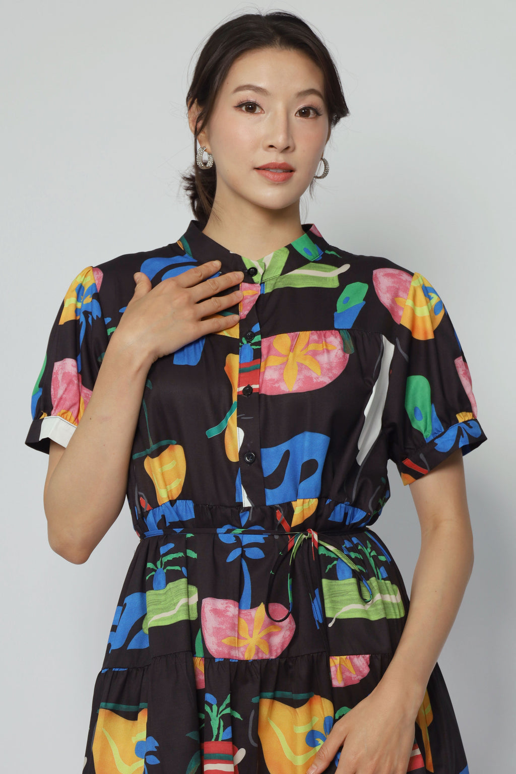 Bibi Dress in Palm Pop