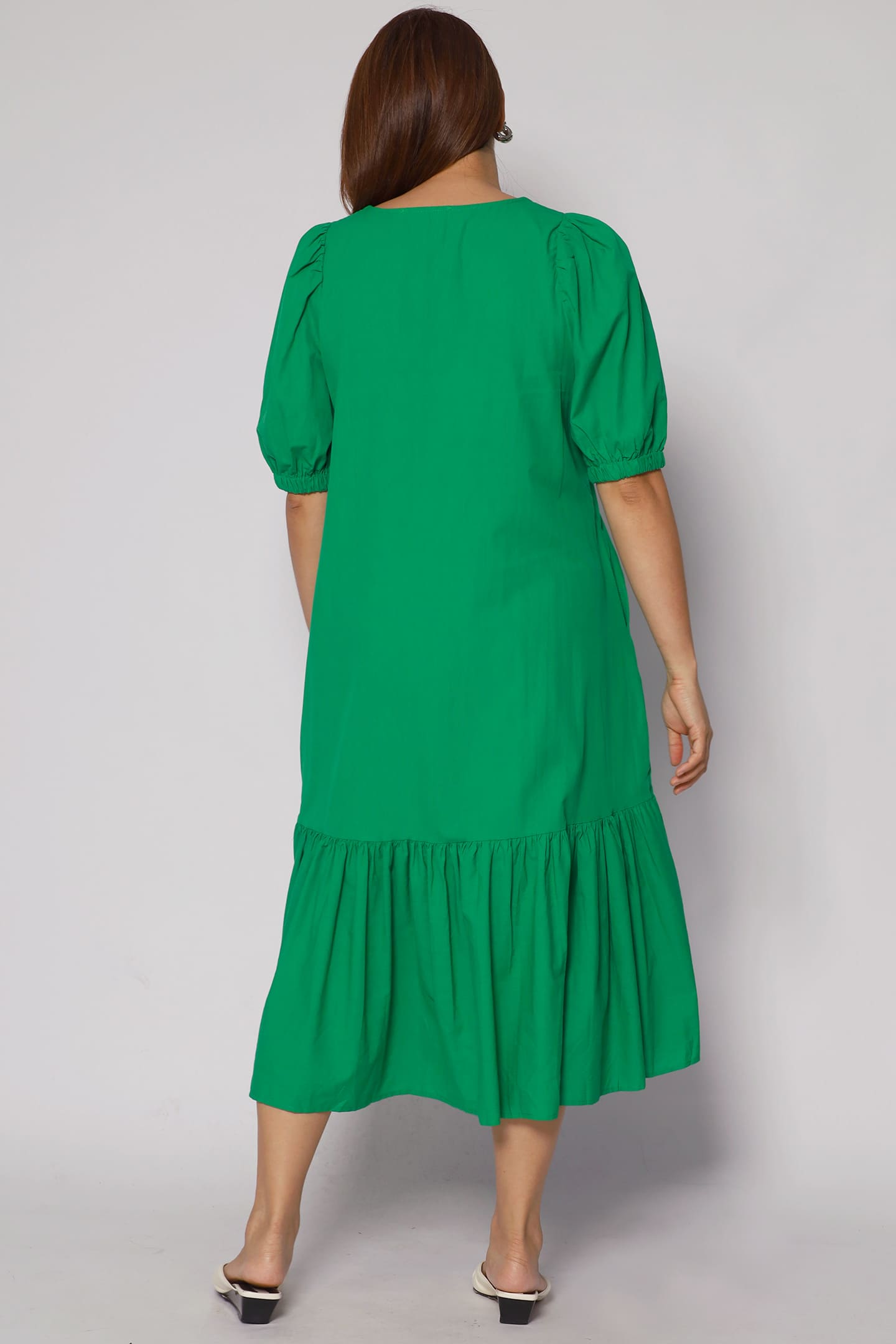 Carmen Dress in Green