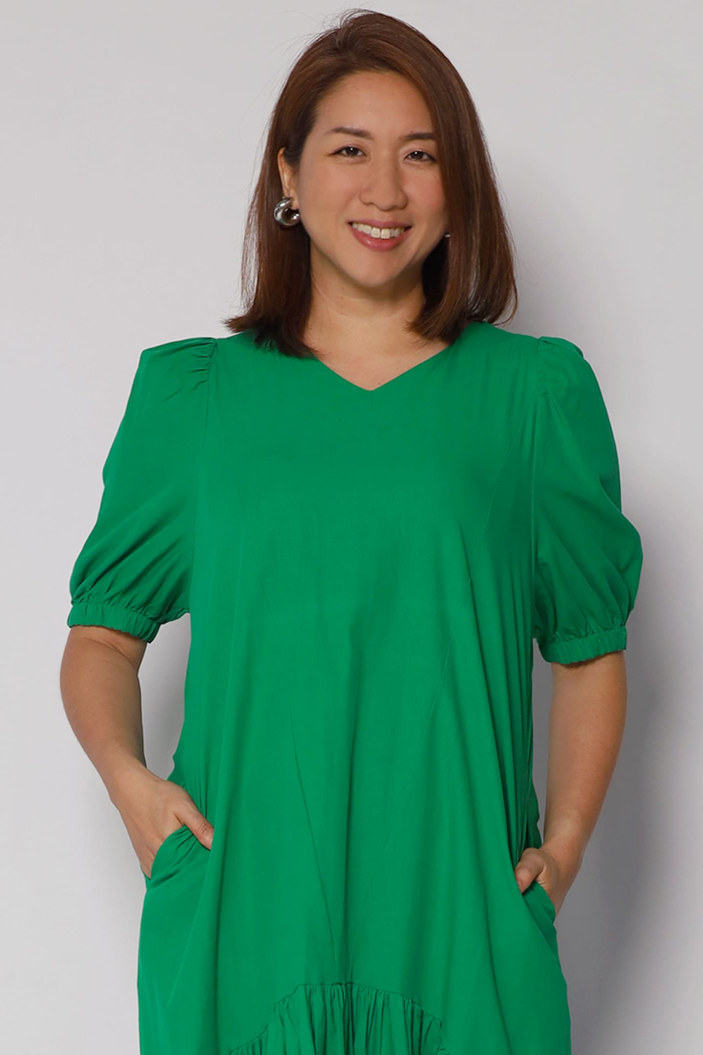 Carmen Dress in Green