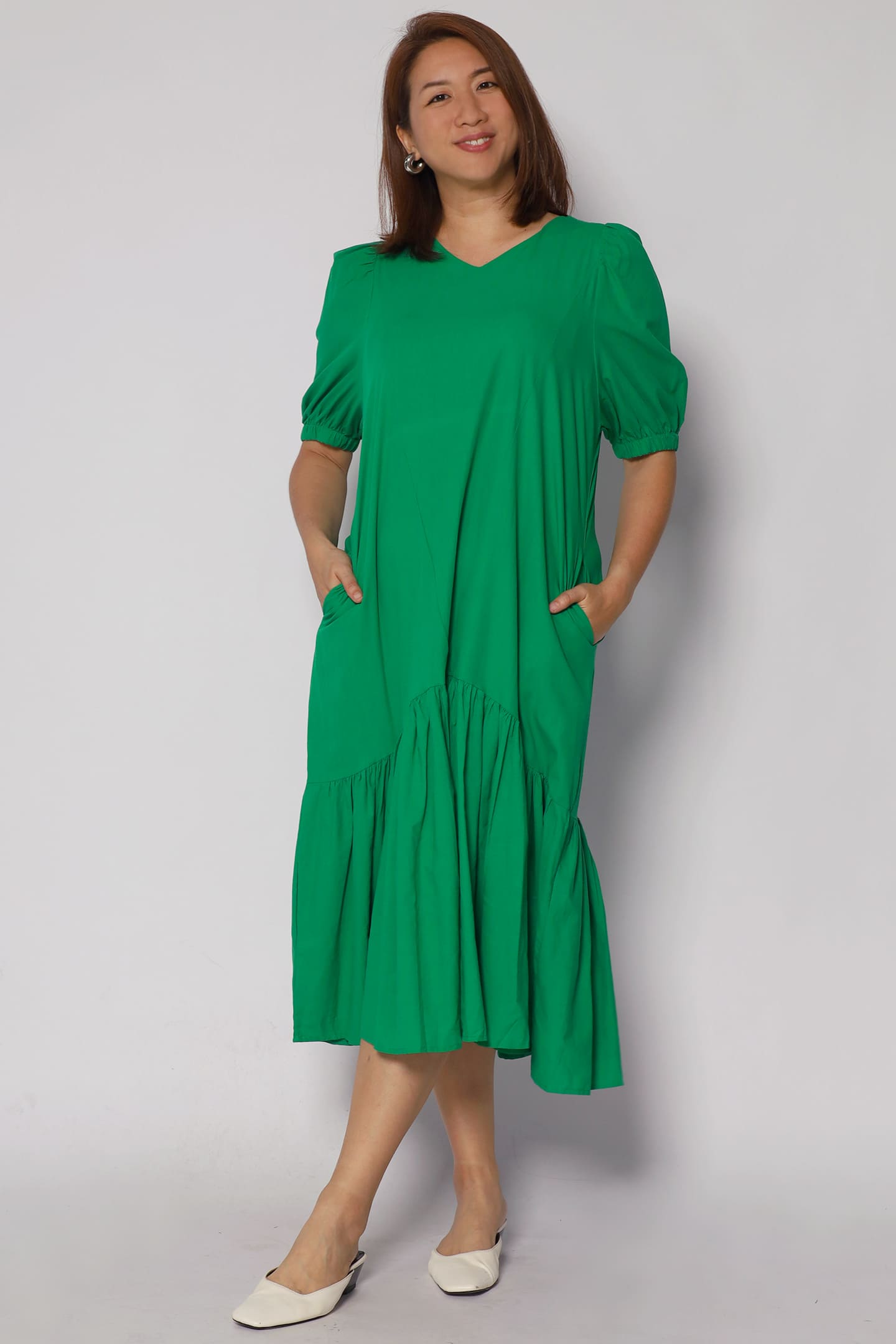 Carmen Dress in Green