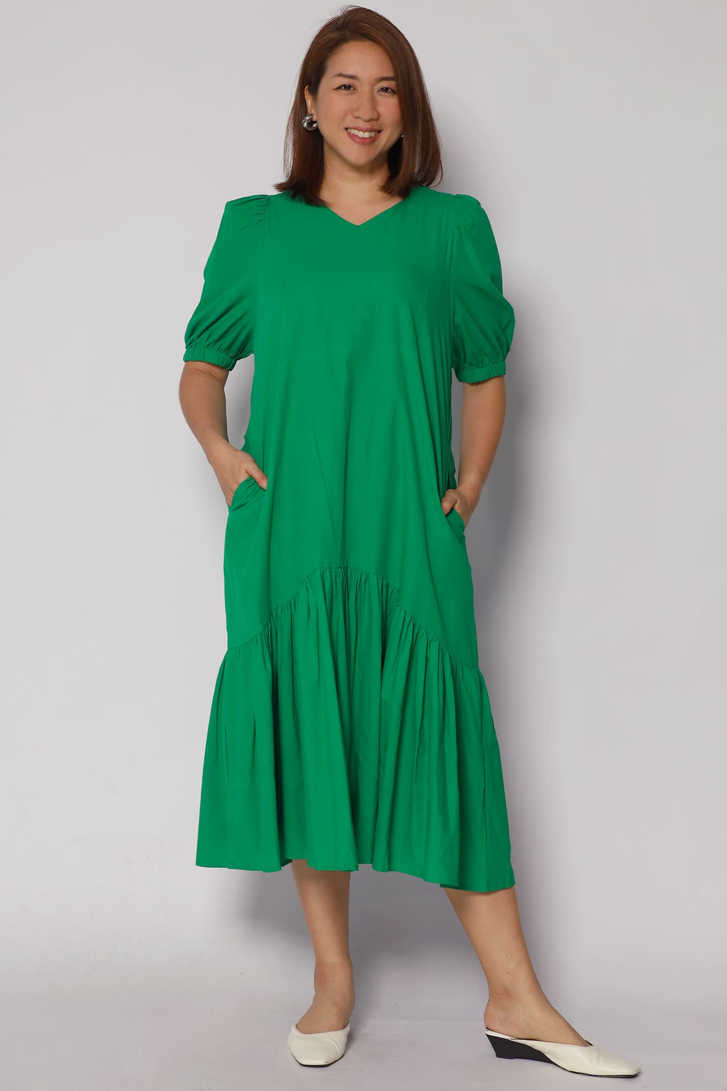 Carmen Dress in Green