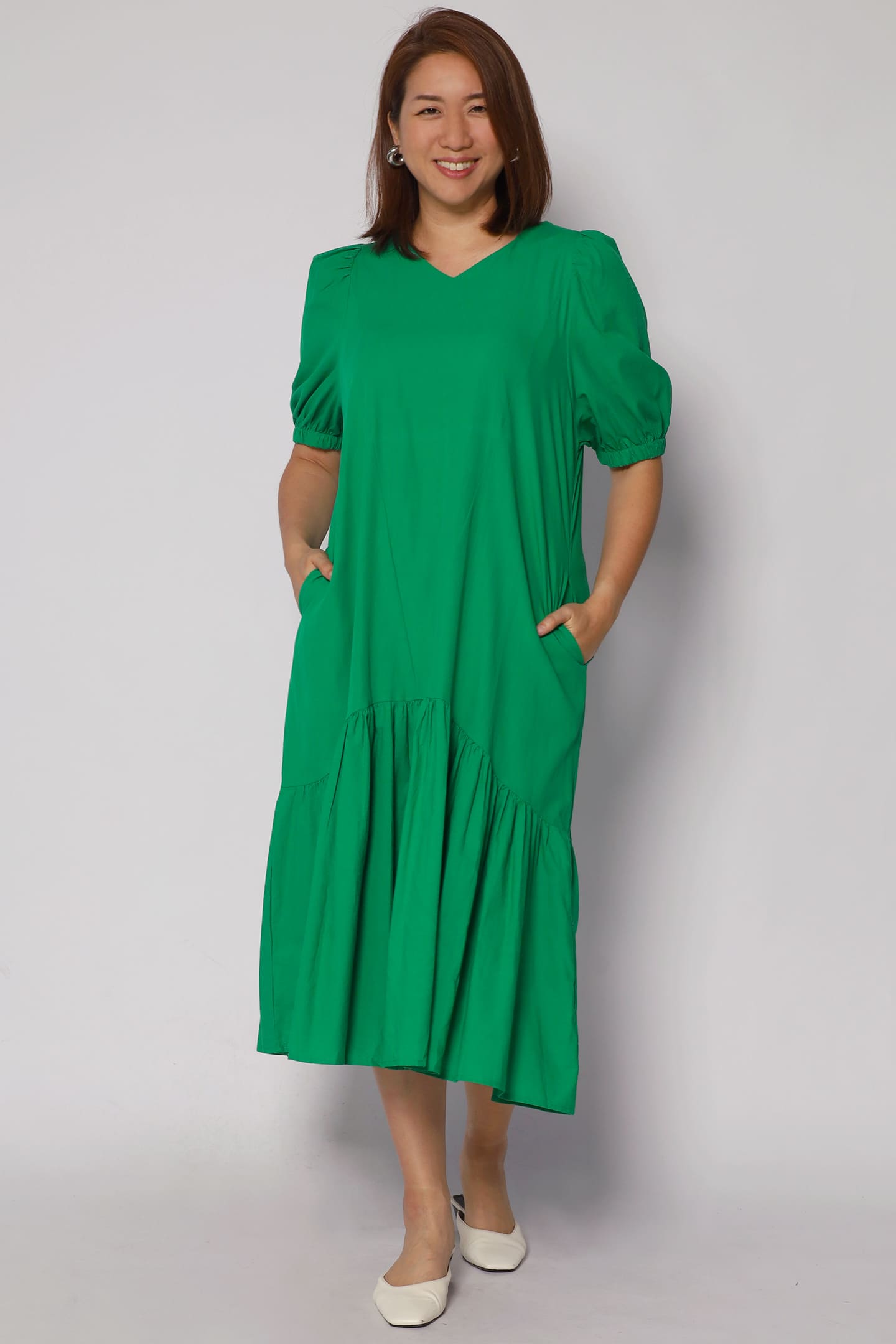 Carmen Dress in Green