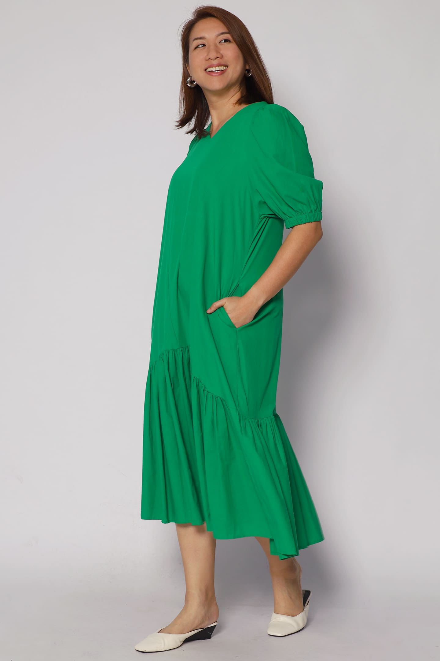 Carmen Dress in Green