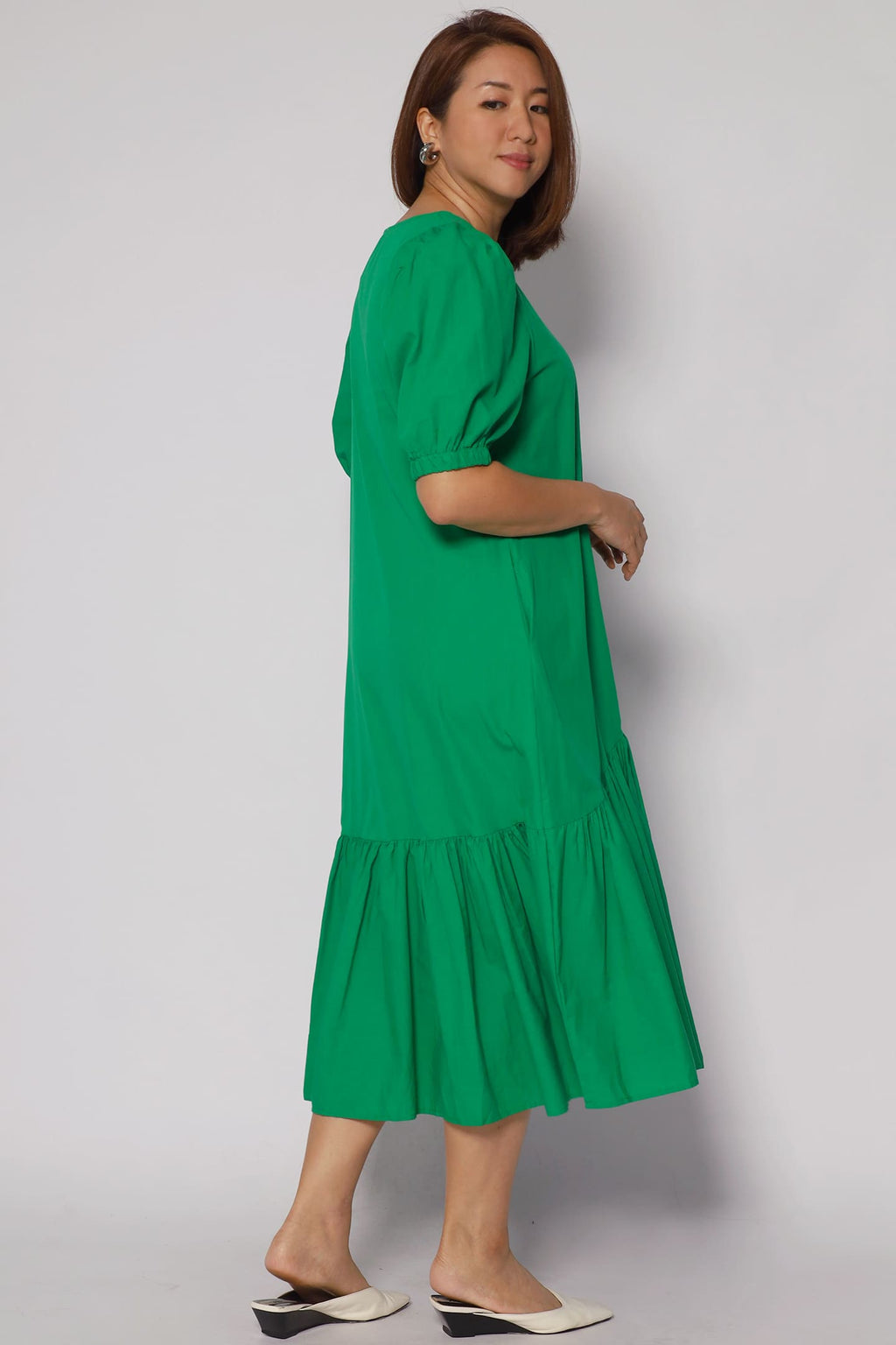 Carmen Dress in Green