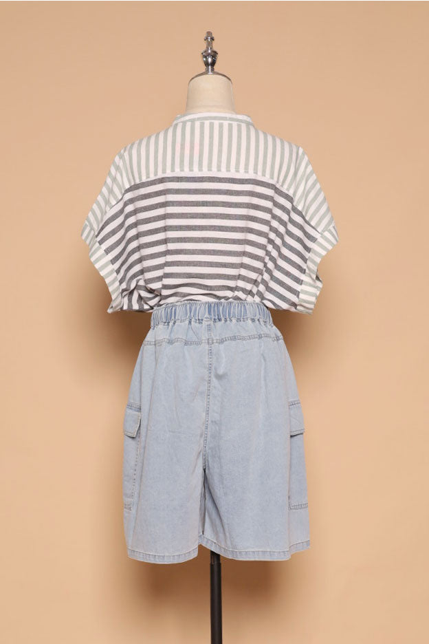 PO - Clayton Shorts in Light Denim