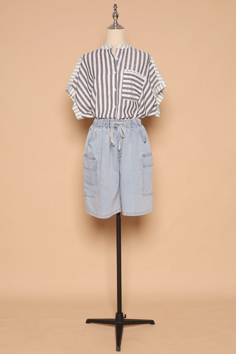 PO - Clayton Shorts in Light Denim
