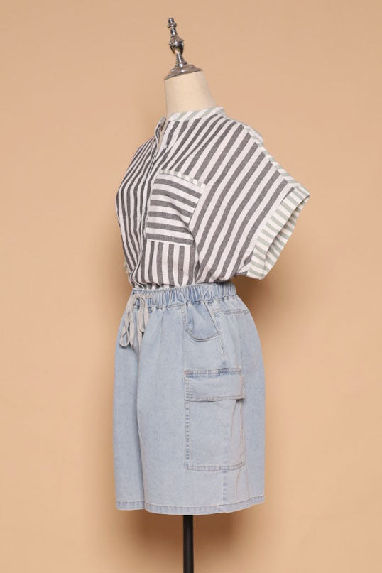 PO - Clayton Shorts in Light Denim