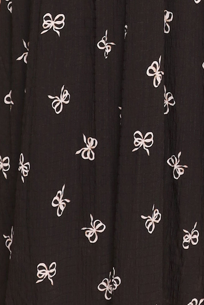 PO - Delia Ribbon Dress in Black