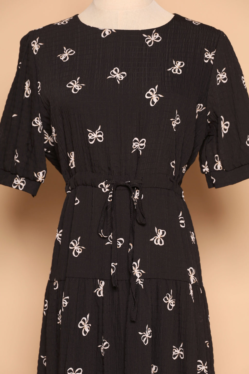 PO - Delia Ribbon Dress in Black