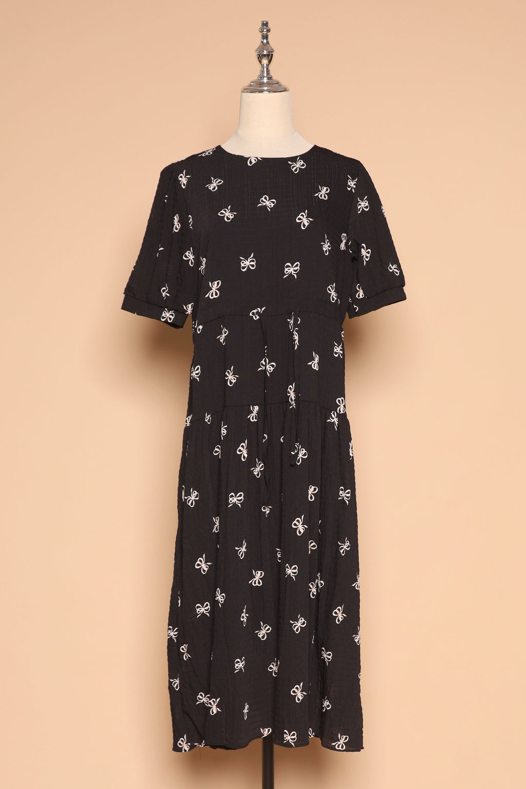 PO - Delia Ribbon Dress in Black