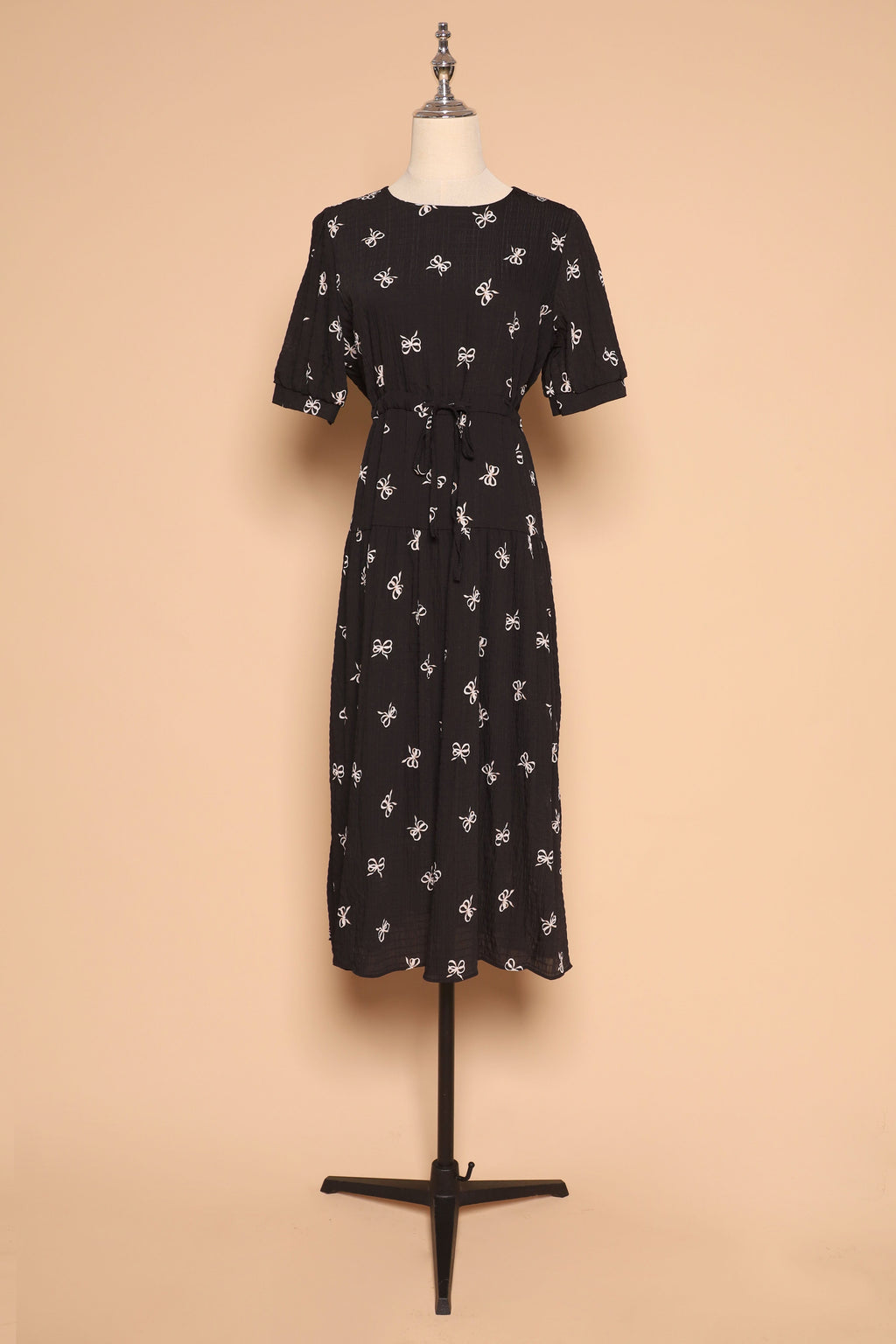 PO - Delia Ribbon Dress in Black