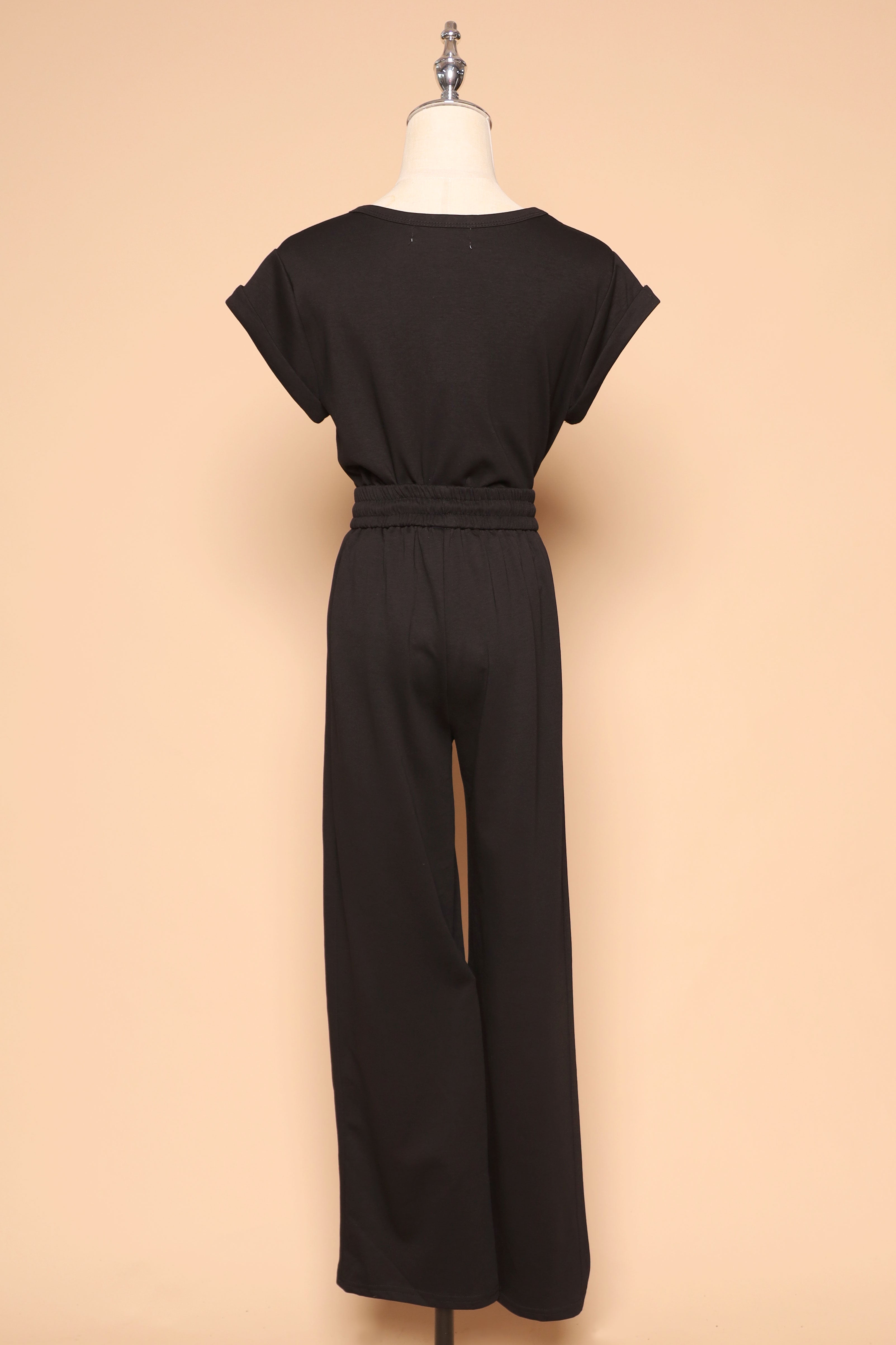 PO - Darla 2 in 1 Top and Pants Set in Black