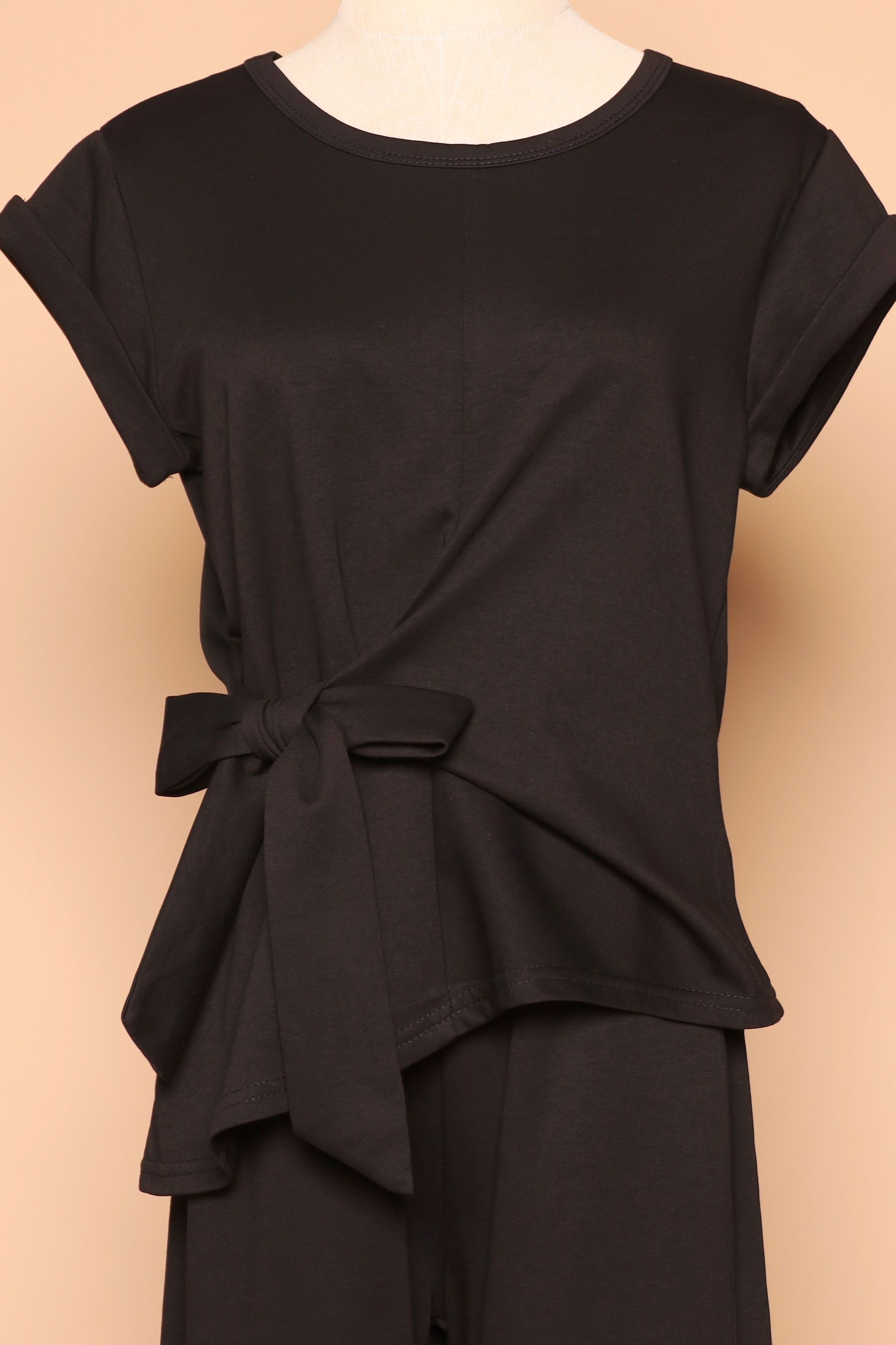 PO - Darla 2 in 1 Top and Pants Set in Black