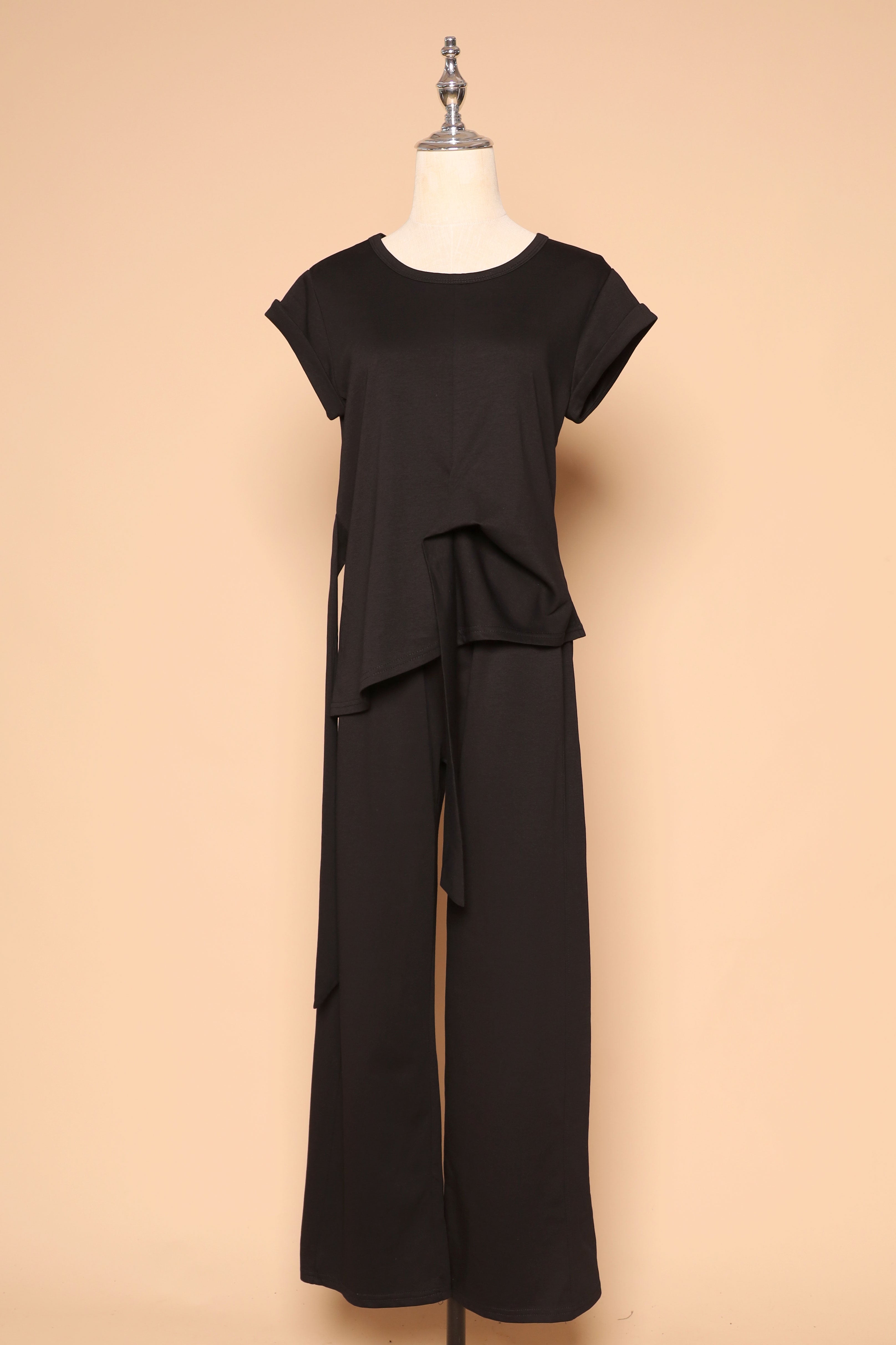 PO - Darla 2 in 1 Top and Pants Set in Black