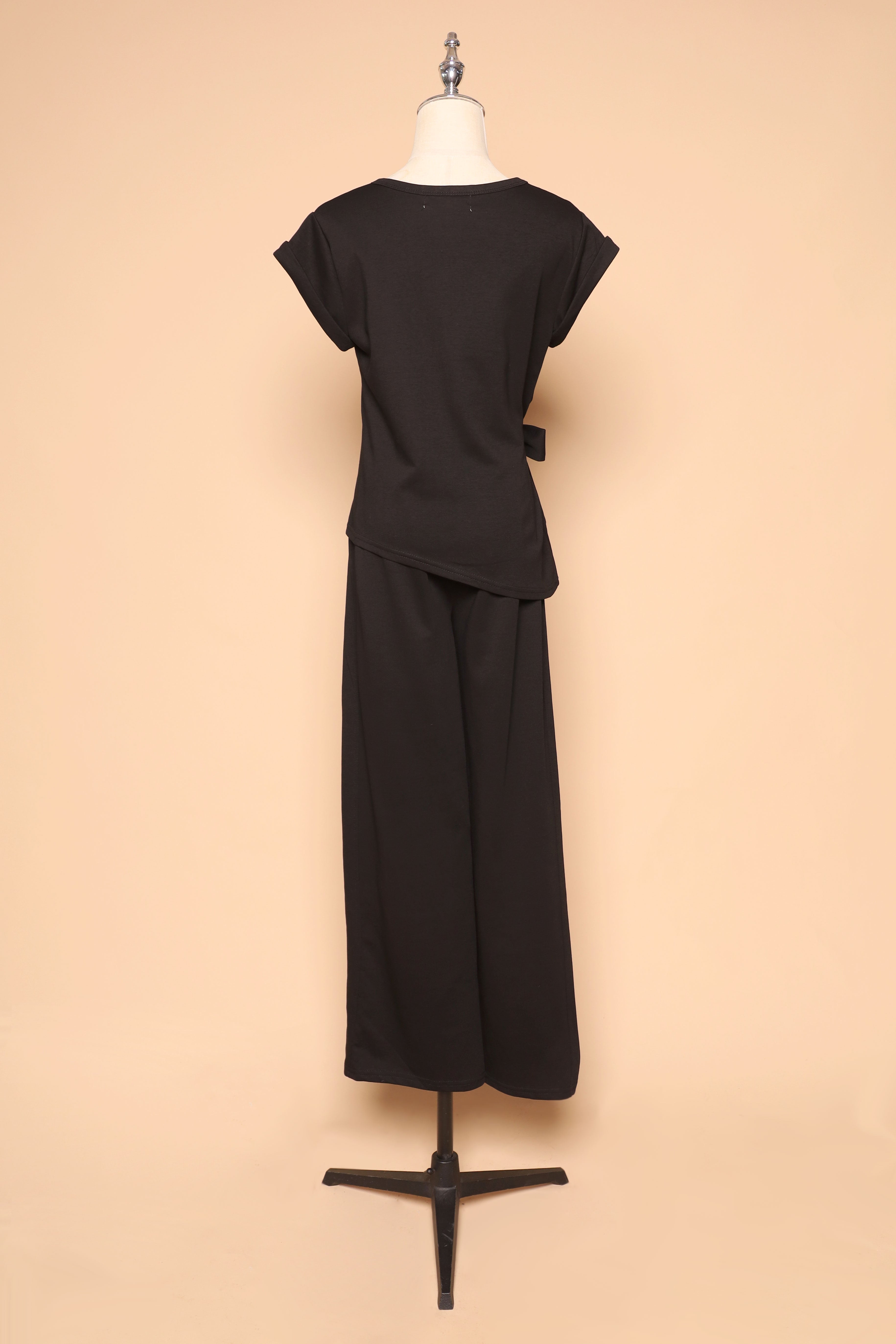 PO - Darla 2 in 1 Top and Pants Set in Black