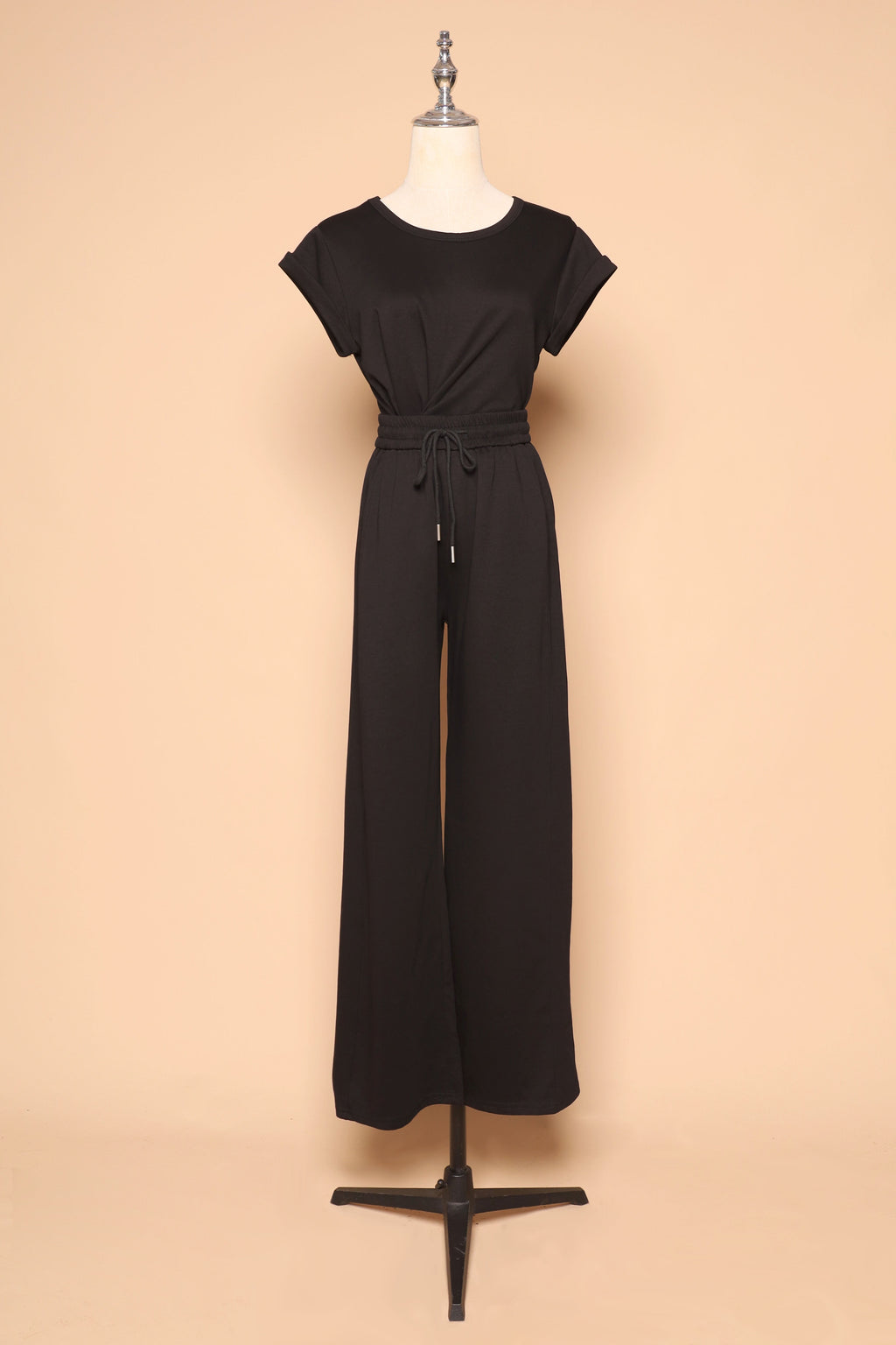 PO - Darla 2 in 1 Top and Pants Set in Black