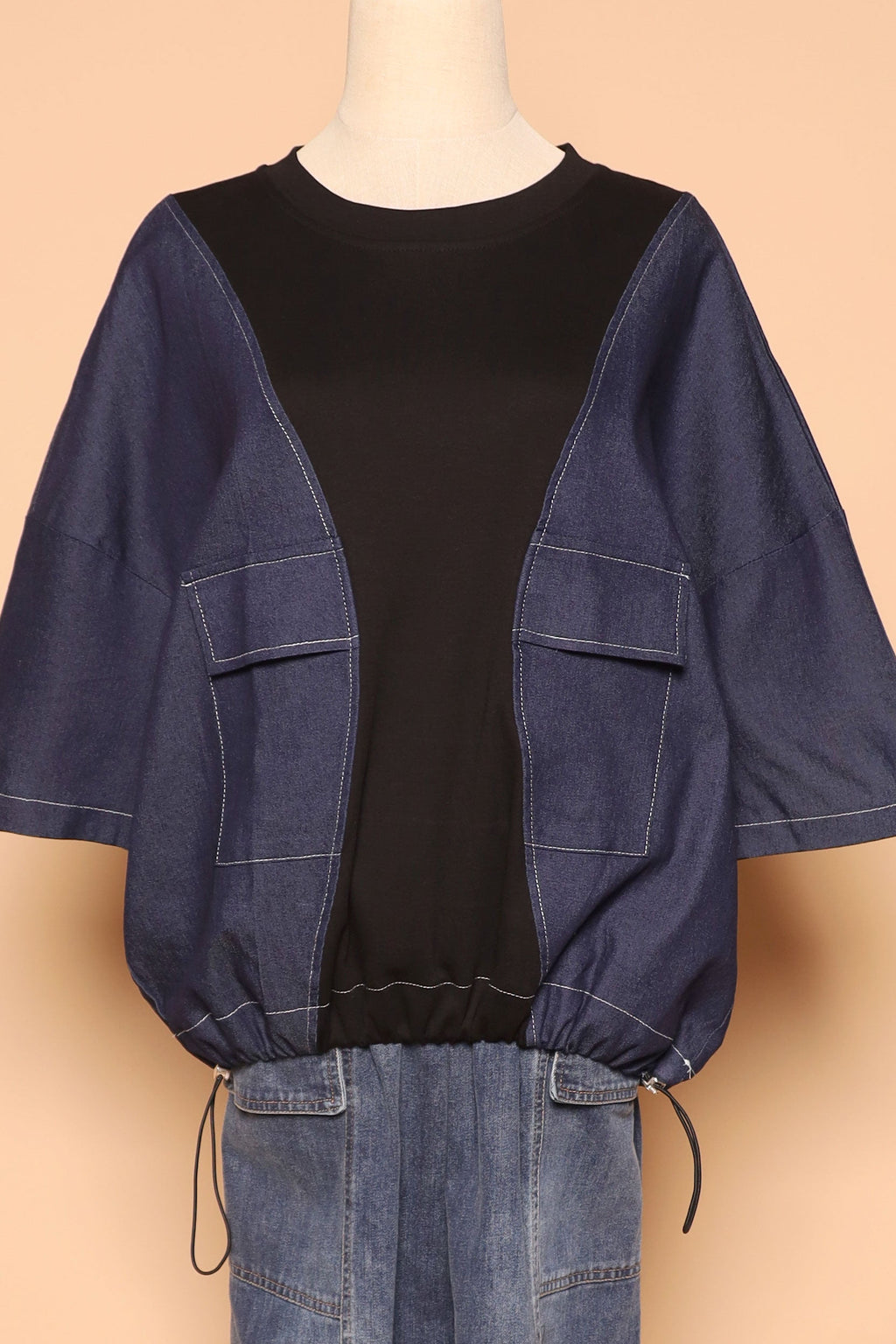 PO - Delilah Top in Denim Black