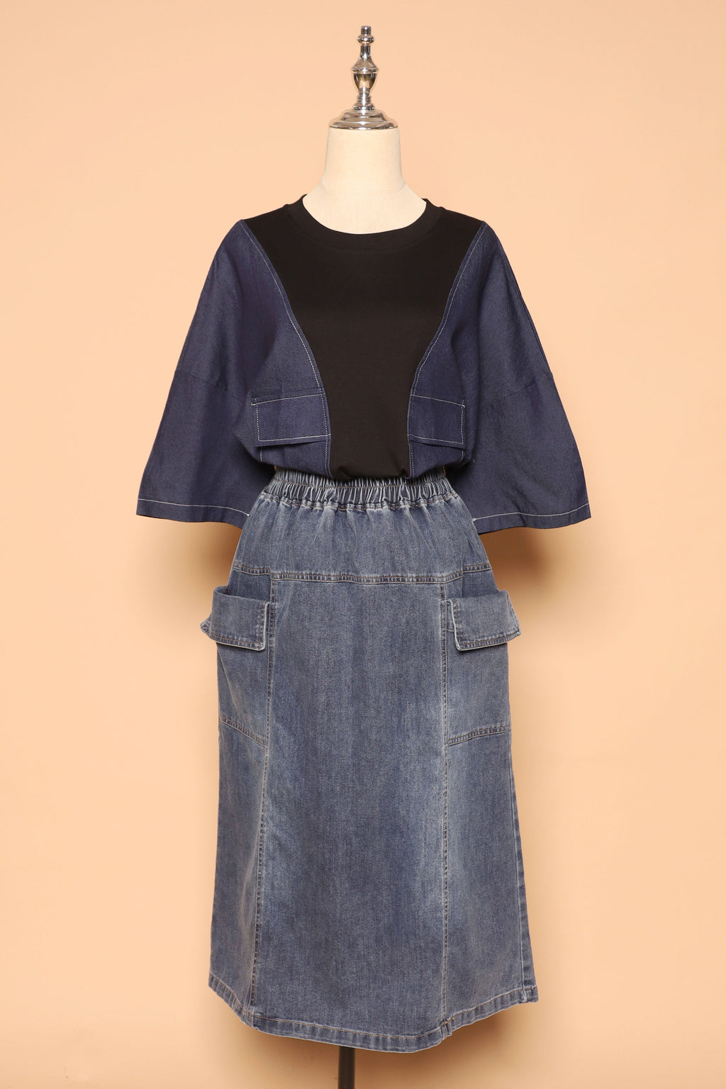 PO - Delilah Top in Denim Black