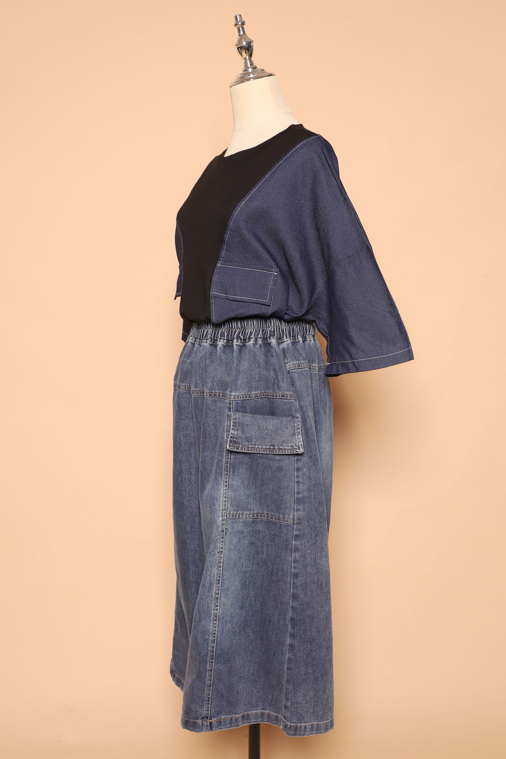 PO - Delilah Top in Denim Black