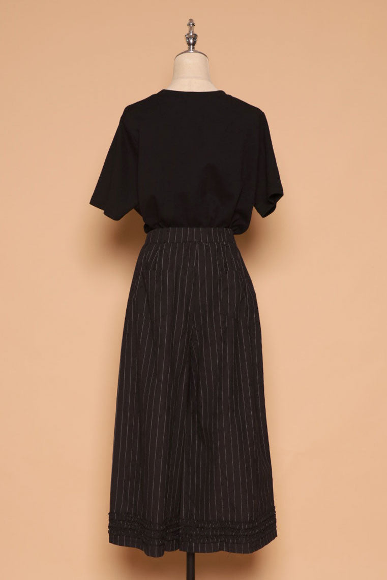 PO - Drae Stripes Frill Pants
