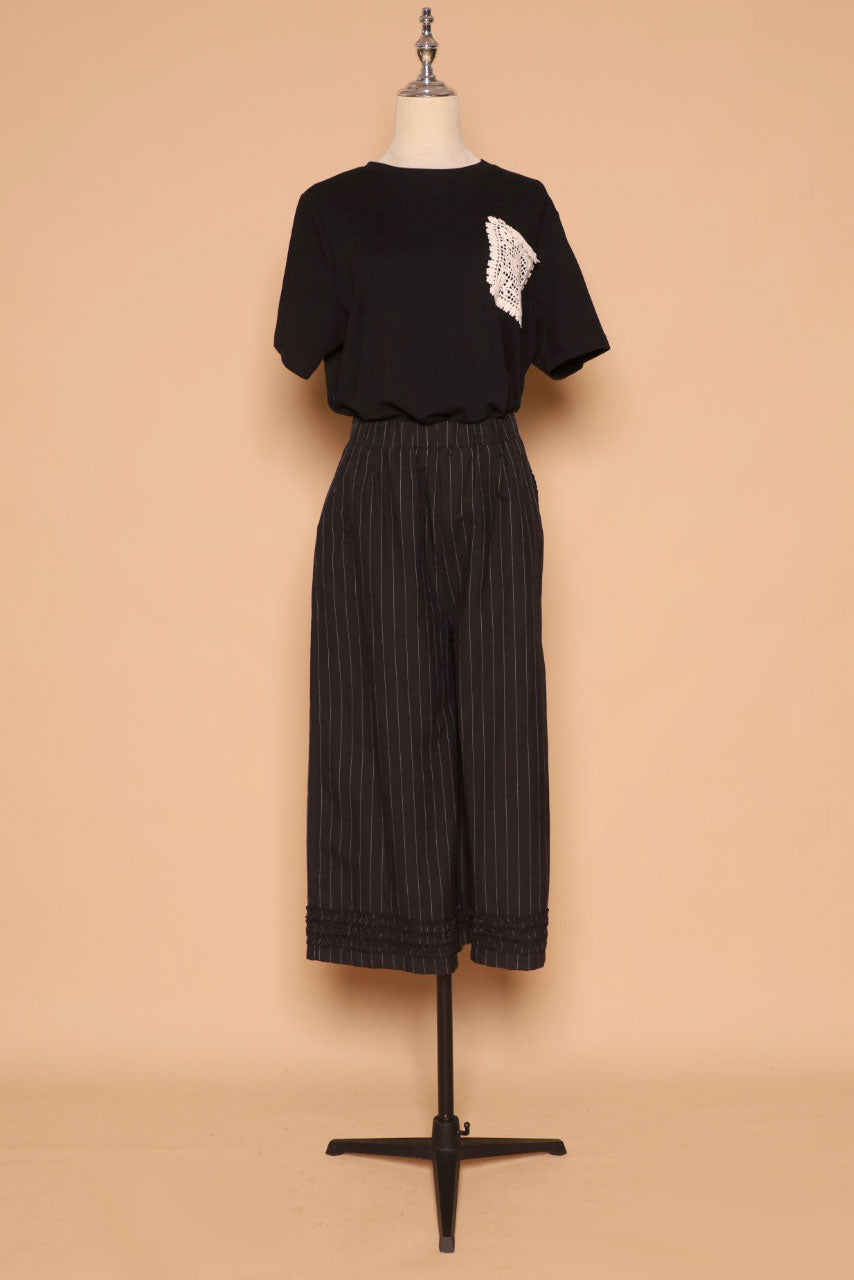 PO - Drae Stripes Frill Pants