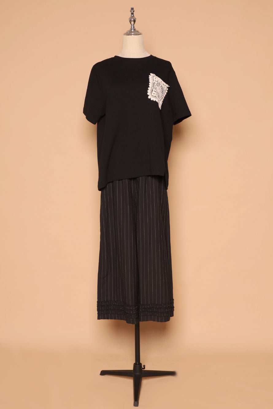 PO - Drae Stripes Frill Pants