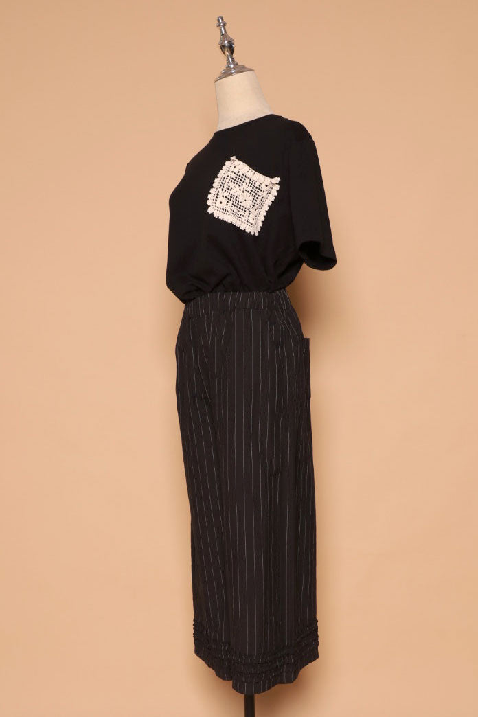 PO - Drae Stripes Frill Pants