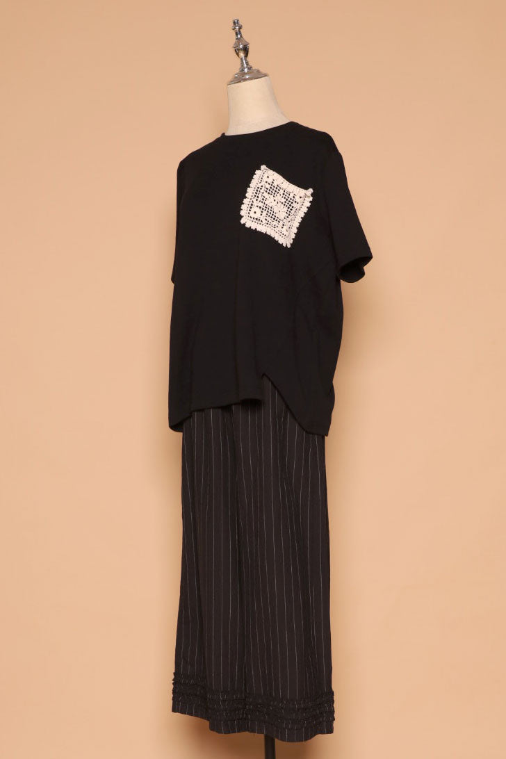 PO - Drae Stripes Frill Pants