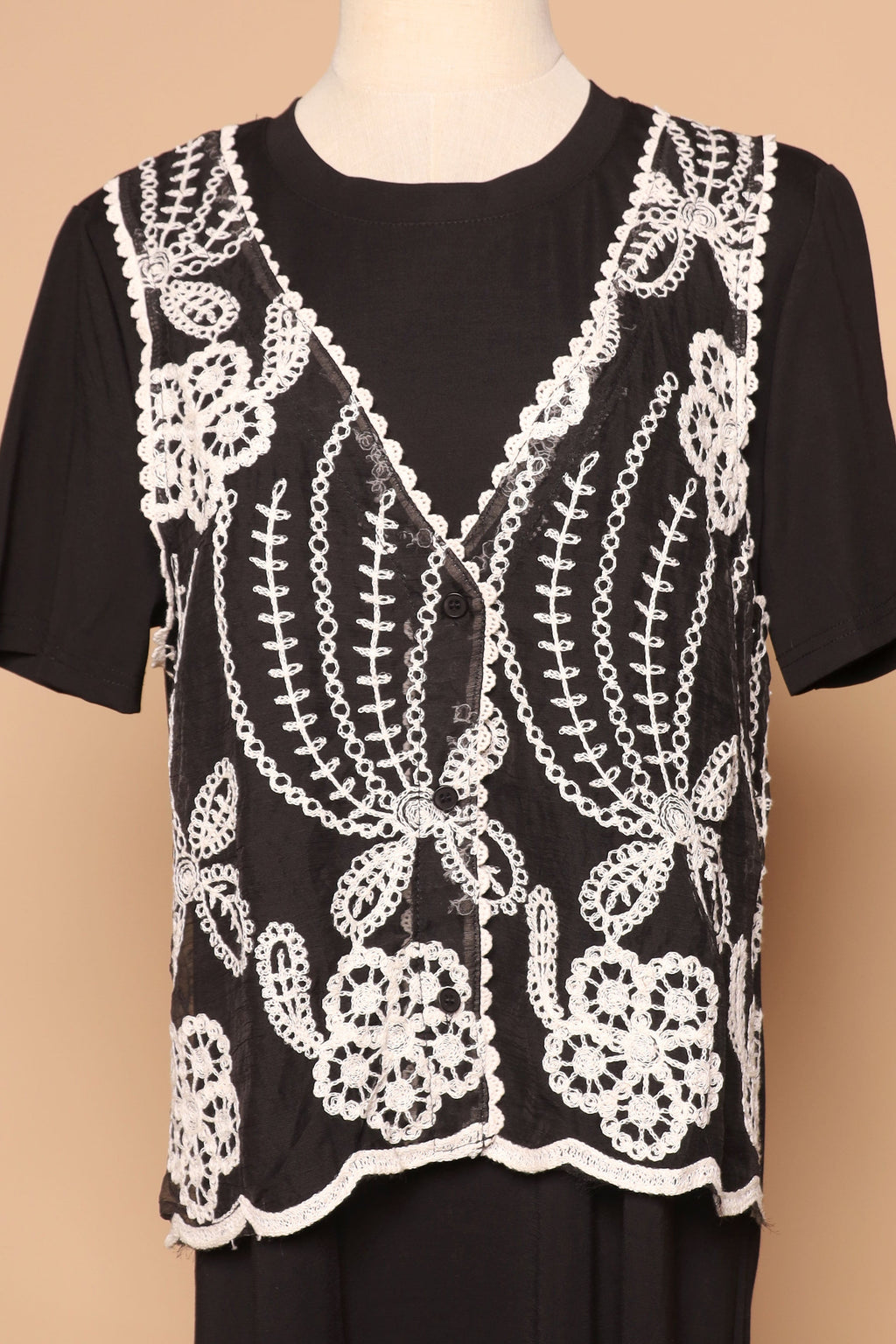 PO - Evin Crochet Vest Dress