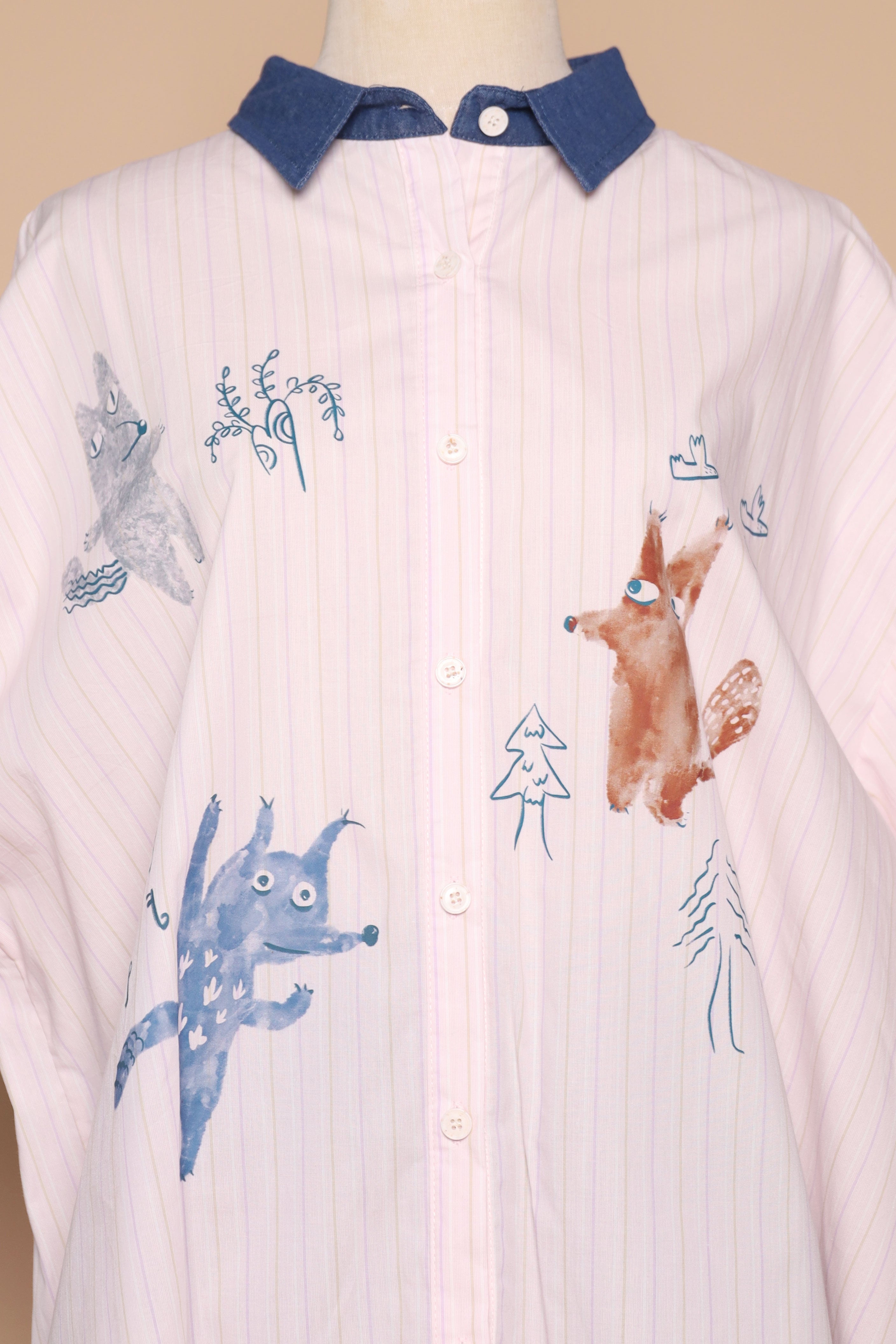 PO - Fuzzy Howl Shirt in Pink