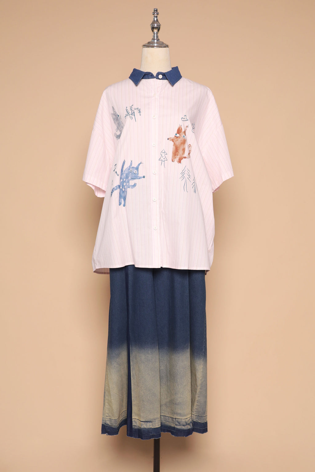 PO - Fuzzy Howl Shirt in Pink