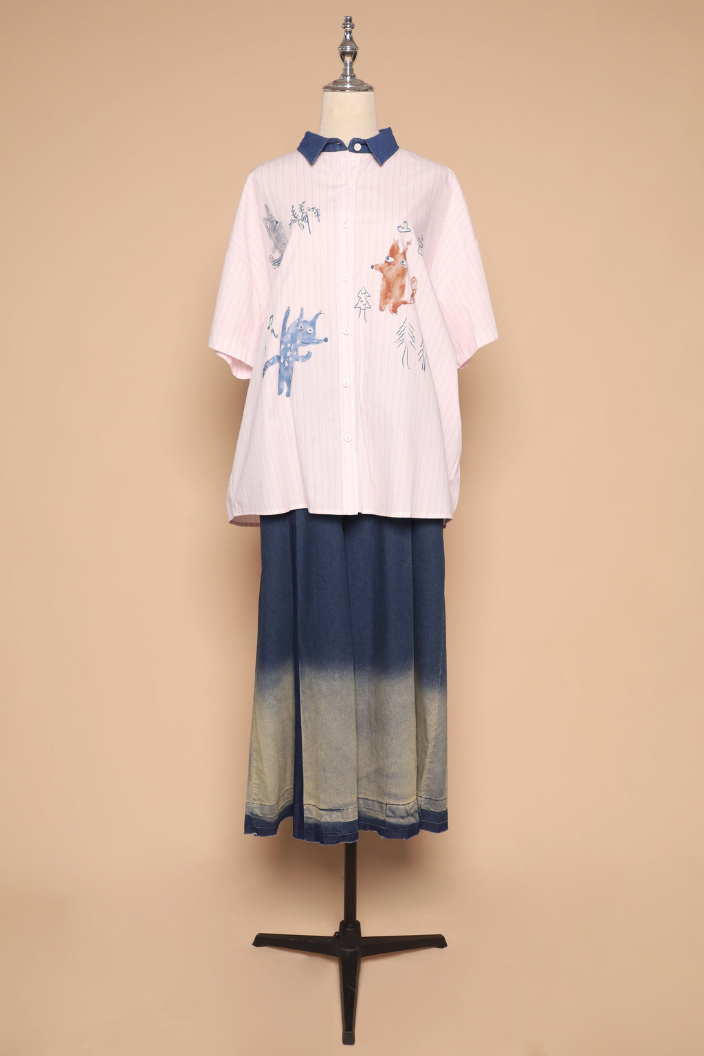 PO - Fuzzy Howl Shirt in Pink