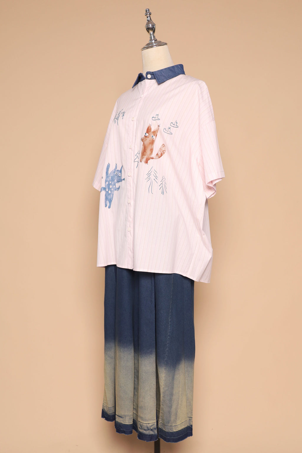 PO - Fuzzy Howl Shirt in Pink