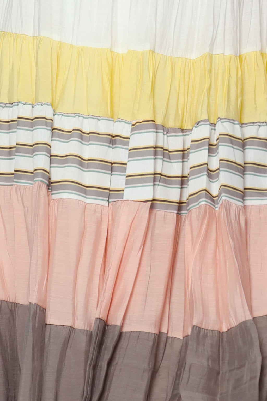 Gabbie Colourblock Skirt in Yellow