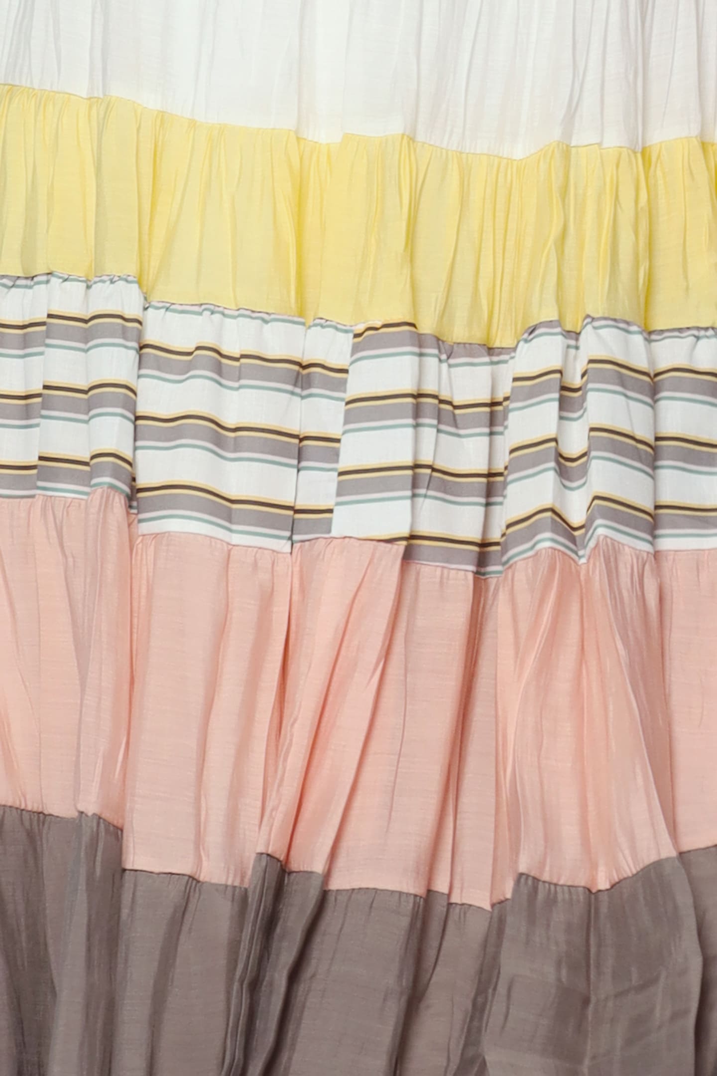 Gabbie Colourblock Skirt in Yellow