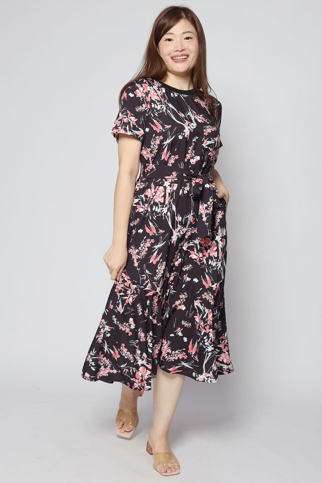 Gisele Dress in Pink Meadows