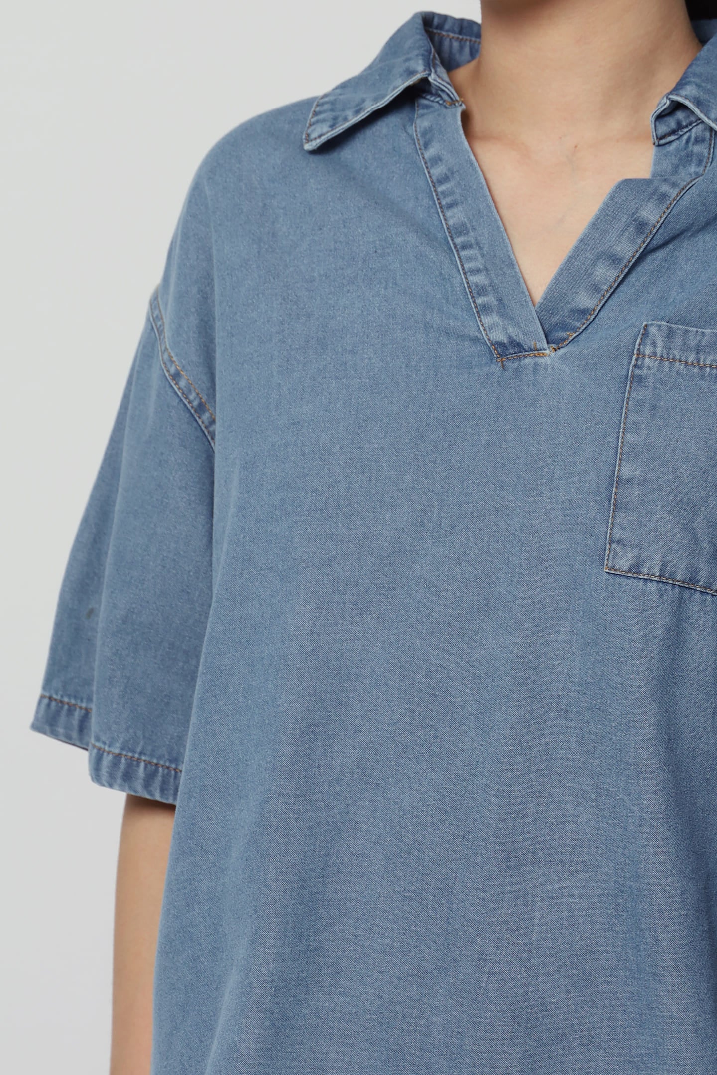 Hailey Denim Top
