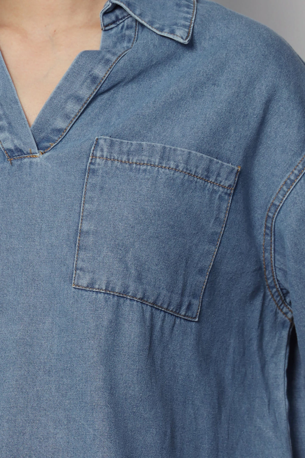 Hailey Denim Top