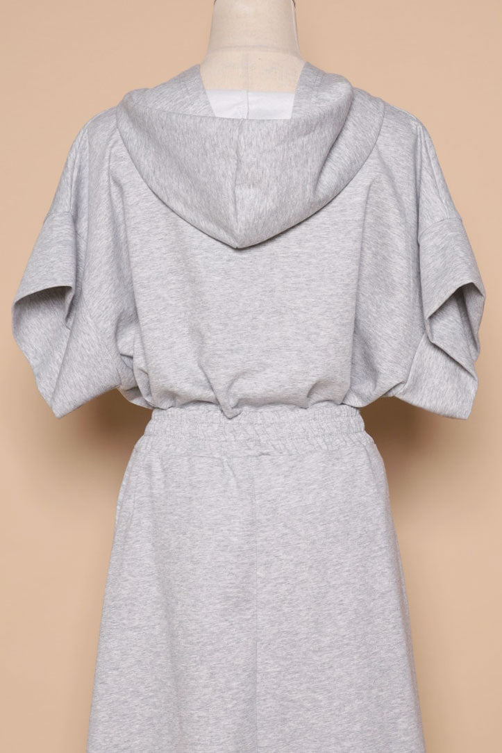 PO - Hanny 2 in 1 Top and Skirt Set in Grey