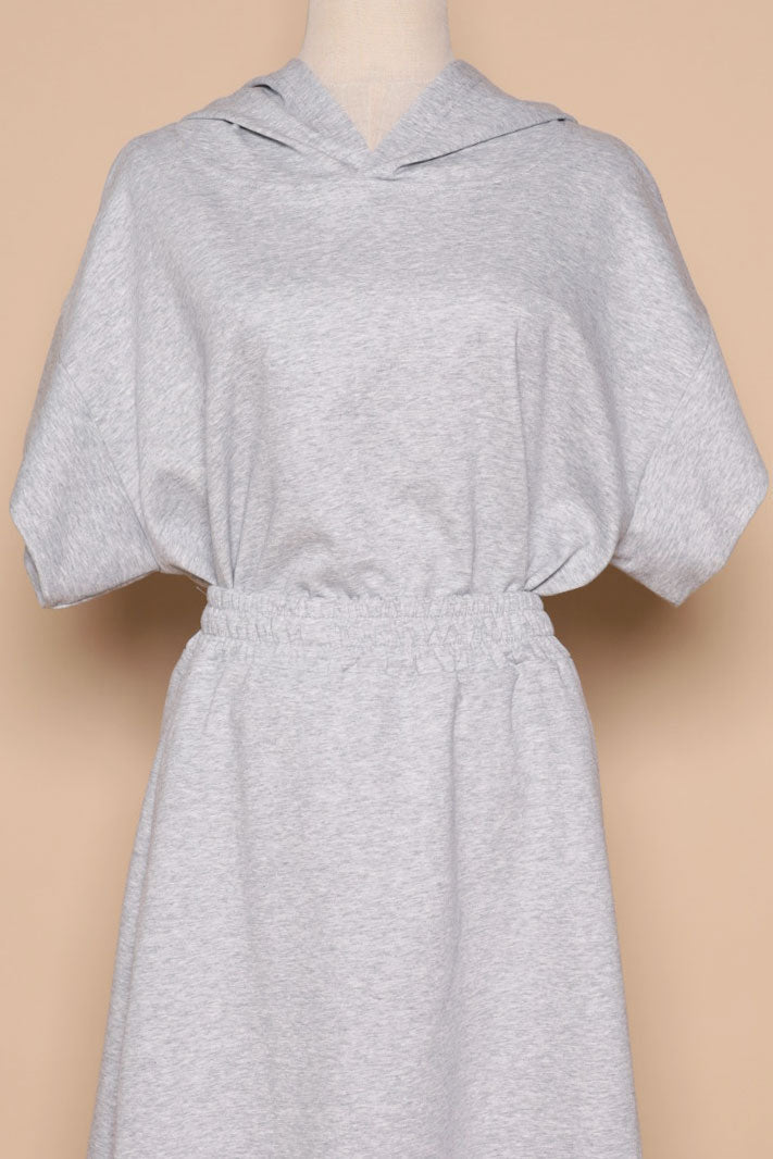 PO - Hanny 2 in 1 Top and Skirt Set in Grey