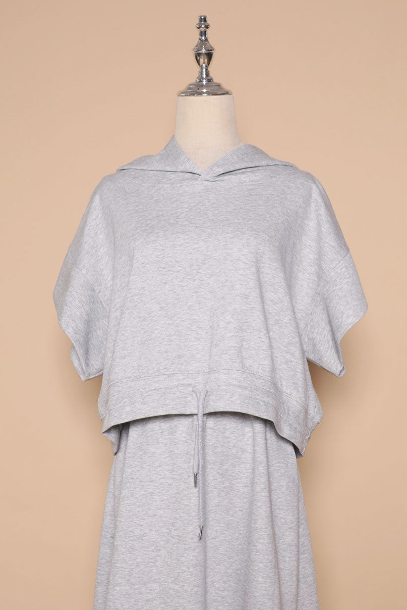 PO - Hanny 2 in 1 Top and Skirt Set in Grey